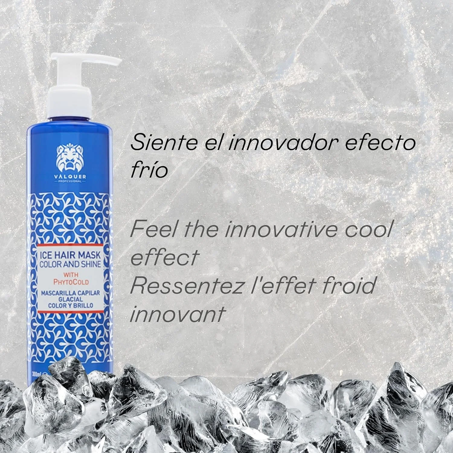 ماسک موی یخی حرفه ای Valquer برای رنگ و درخشش مو - ۱۰۰۰ میلی لیتر ماسک موی یخی حرفه ای Valquer برای رنگ و درخشش مو - ۱۰۰۰ میلی لیتر