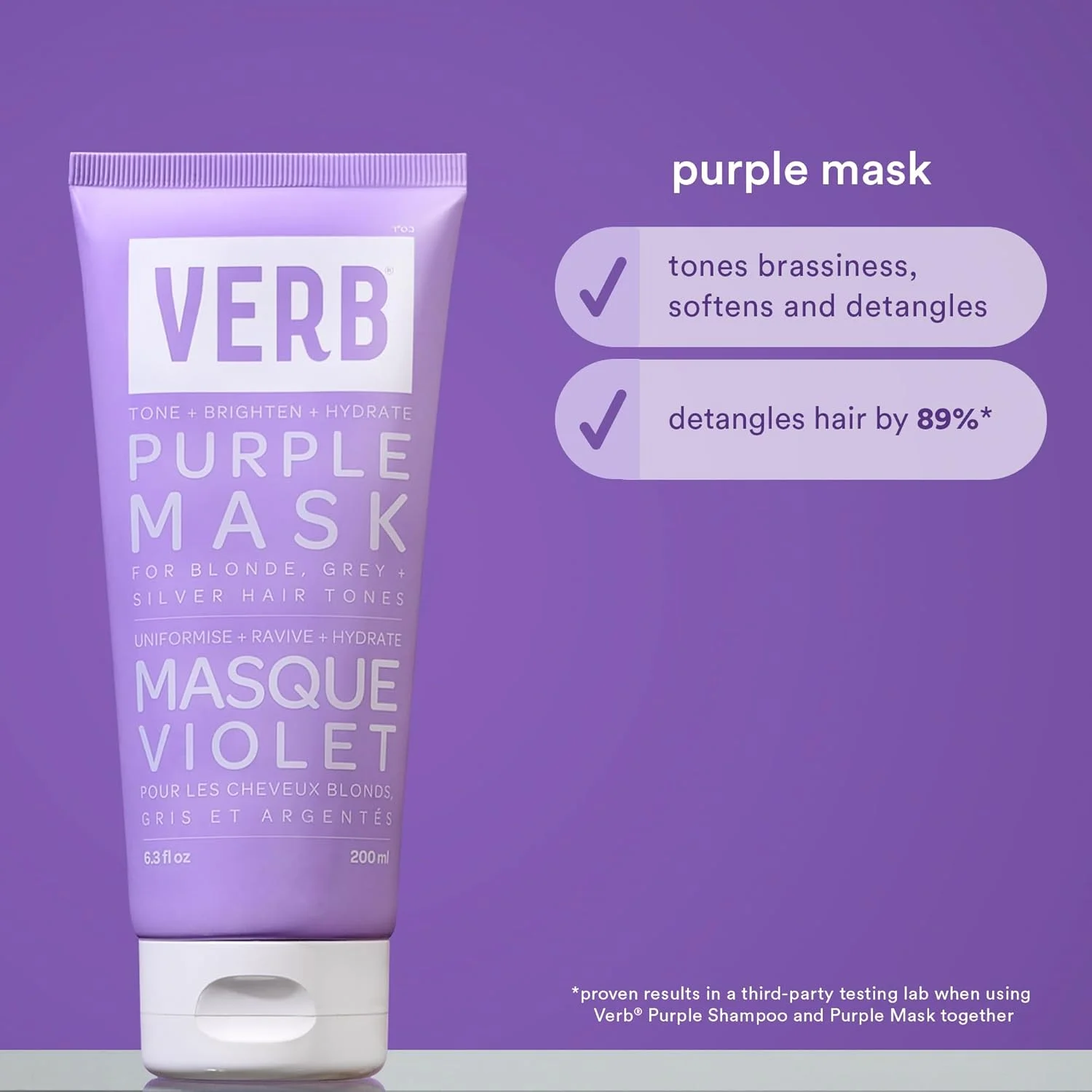 ماسک مو بنفش ورب - ماسک تقویت کننده وگان برای موهای زرد شده - ماسک مو روشن کننده و آبرسان برای موهای بلوند، خاکستری و نقره ای - ماسک مو ترمیم کننده رنگ، ته رنگ زرد را کاهش می دهد، 186 میلی لیتر ماسک مو بنفش ورب - ماسک تقویت کننده وگان برای موهای زرد شده - ماسک مو روشن کننده و آبرسان برای موهای بلوند، خاکستری و نقره ای - ماسک مو ترمیم کننده رنگ، ته رنگ زرد را کاهش می دهد، 186 میلی لیتر