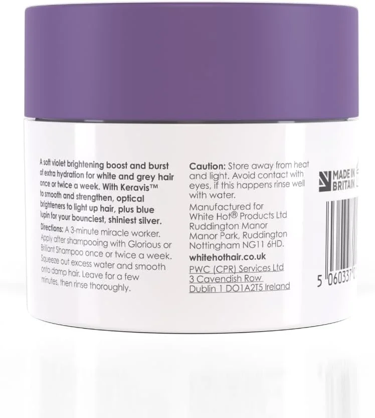 ماسک درخشش شدید نرم کننده موهای سفید و خاکستری ۱۰۰ میلی لیتر ماسک درخشش شدید نرم کننده موهای سفید و خاکستری ۱۰۰ میلی لیتر