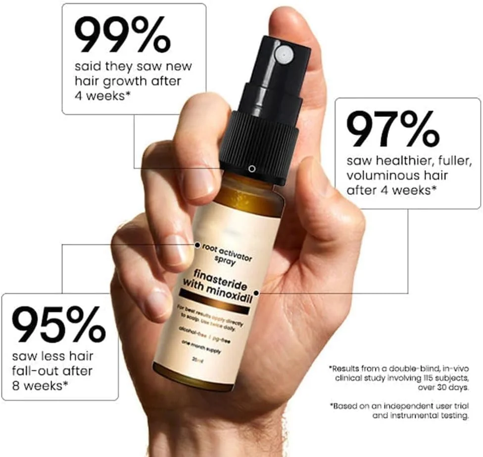 اسپری فعال کننده ریشه مو 3 عددی، سرم ضد ریزش مو برای موهای خشک، آسیب دیده و نازک، 25 میلی لیتر