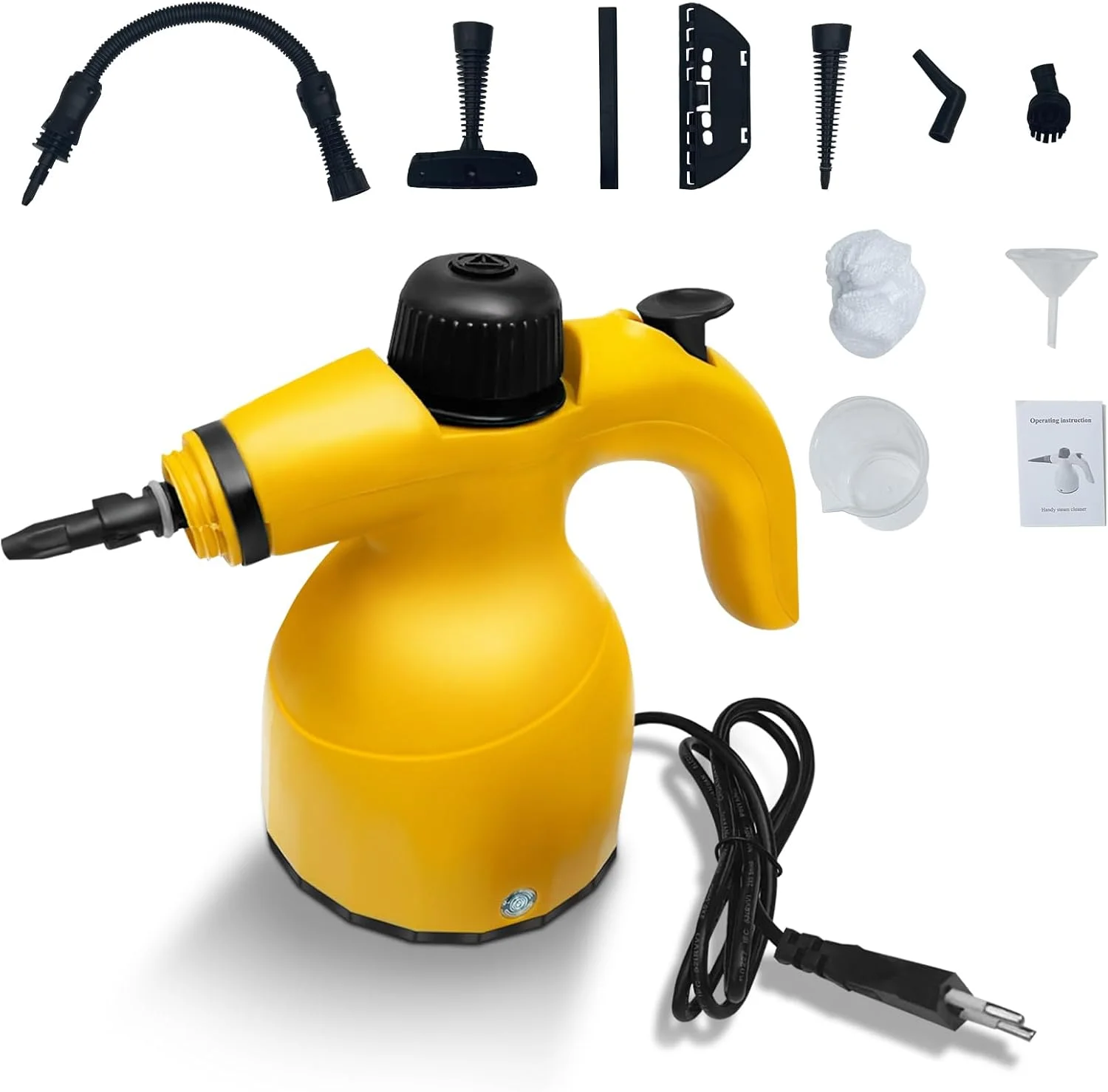 دستگاه بخارشوی دستی قابل حمل Adando: دستگاه تمیز کننده بخار پرفشار 1000 واتی با دمای بالا - از بین بردن لکه های سرسخت با 9 عدد لوازم جانبی - برای آشپزخانه، مبل، حمام، ماشین، پنجره و غیره دستگاه بخارشوی دستی قابل حمل Adando: دستگاه تمیز کننده بخار پرفشار 1000 واتی با دمای بالا - از بین بردن لکه های سرسخت با 9 عدد لوازم جانبی - برای آشپزخانه، مبل، حمام، ماشین، پنجره و غیره