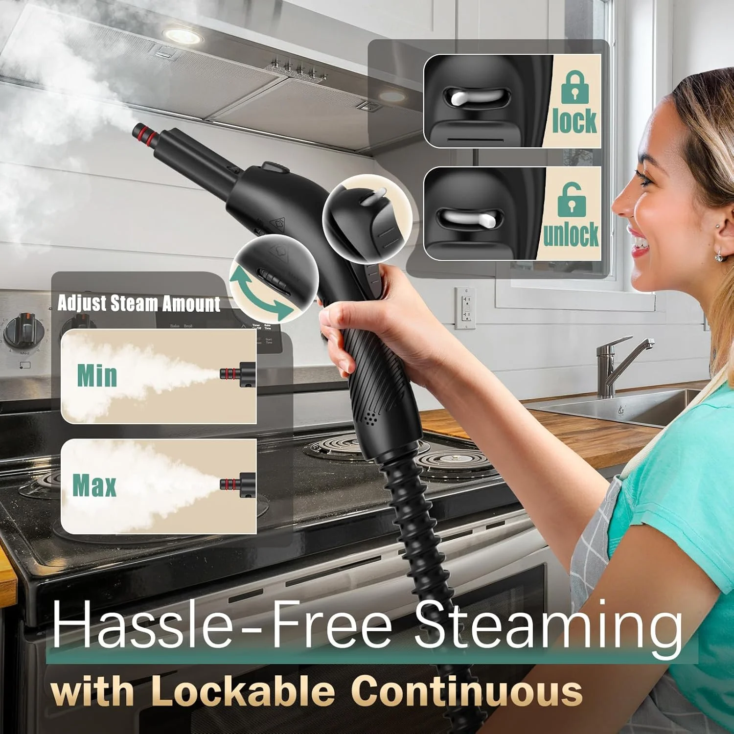 بخارشوی خانگی با 28 لوازم جانبی، بخارشوی چند منظوره قدرتمند 1800 واتی با مخزن 1.5 لیتری برای تمیز کردن کف، بخارشوی سنگین و بدون مواد شیمیایی برای تمیز کردن کف، مبل، کاشی، دوغاب و ماشین بخارشوی خانگی با 28 لوازم جانبی، بخارشوی چند منظوره قدرتمند 1800 واتی با مخزن 1.5 لیتری برای تمیز کردن کف، بخارشوی سنگین و بدون مواد شیمیایی برای تمیز کردن کف، مبل، کاشی، دوغاب و ماشین