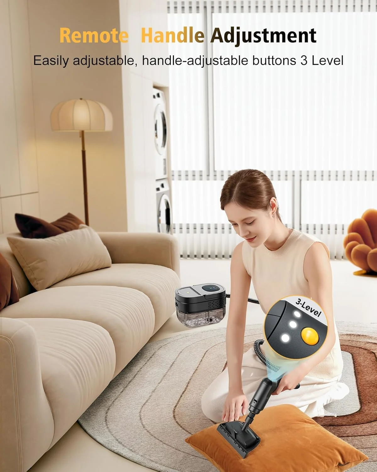 بخارشوی دستی 1600 میلی لیتری، بخارشوی قابل حمل 2500 واتی با دسته قابل تنظیم 3 سرعته، بخارشوی دمای بالا برای خودرو، آشپزخانه منزل، کمپینگ بخارشوی دستی 1600 میلی لیتری، بخارشوی قابل حمل 2500 واتی با دسته قابل تنظیم 3 سرعته، بخارشوی دمای بالا برای خودرو، آشپزخانه منزل، کمپینگ