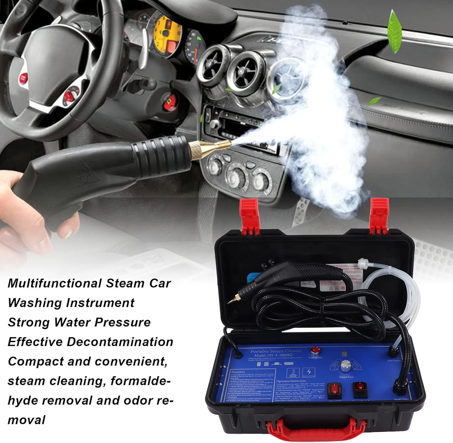 بخارشوی، تمیز کننده بخار سریع با دمای بالا، فولاد ضد زنگ ABS ایمن برای حمام بخارشوی، تمیز کننده بخار سریع با دمای بالا، فولاد ضد زنگ ABS ایمن برای حمام