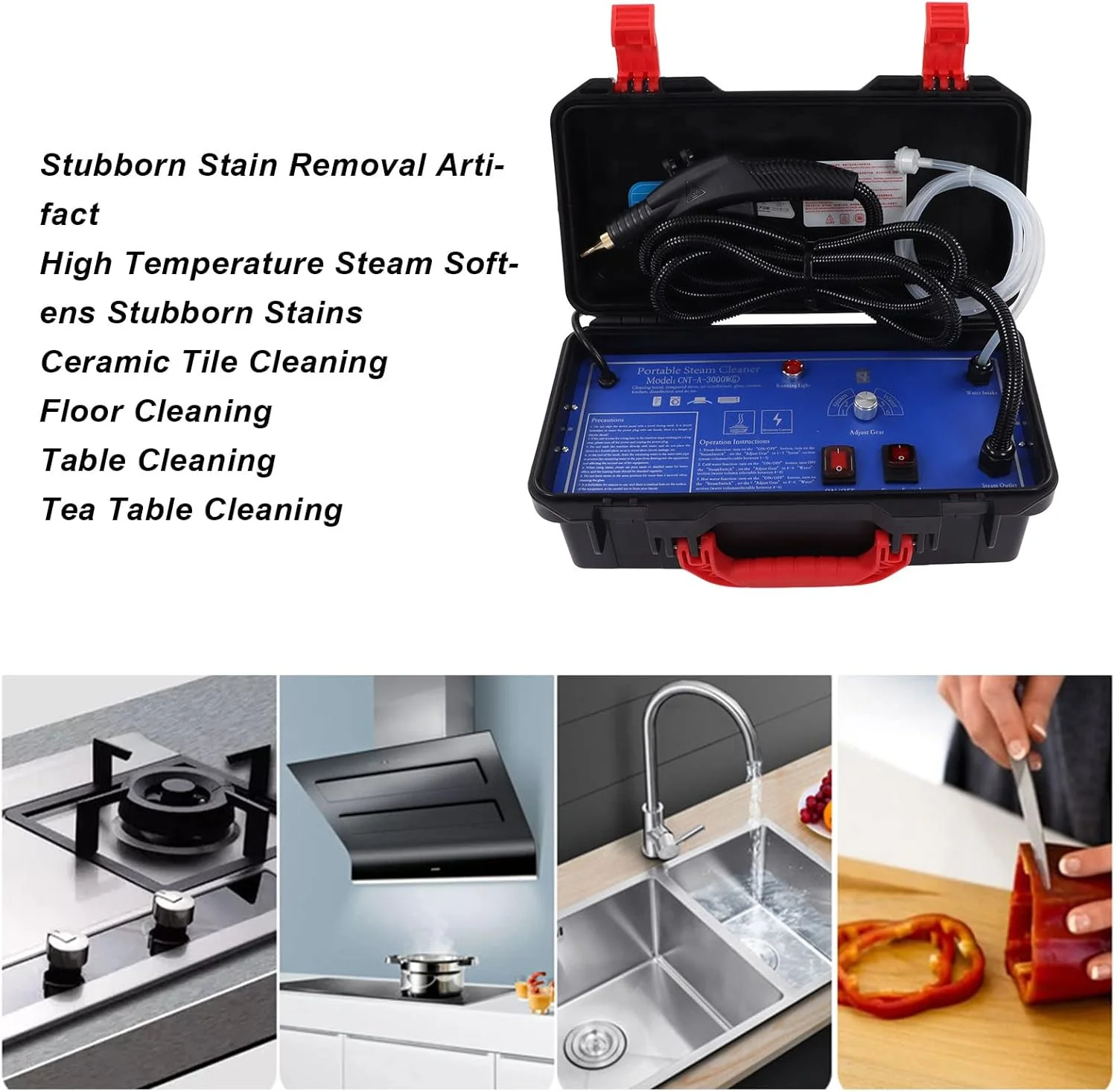 بخارشوی، تمیز کننده بخار سریع با دمای بالا، فولاد ضد زنگ ABS ایمن برای حمام بخارشوی، تمیز کننده بخار سریع با دمای بالا، فولاد ضد زنگ ABS ایمن برای حمام