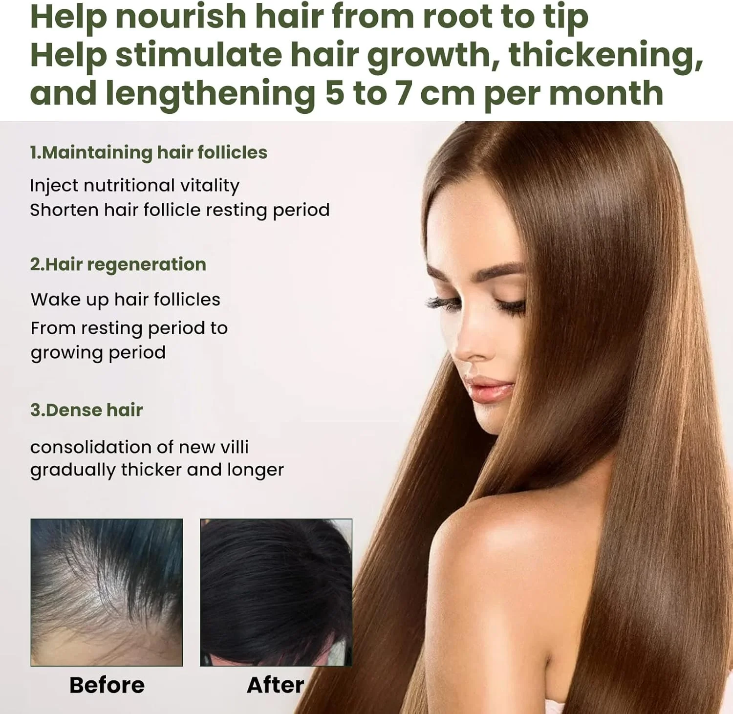 سرم احیا کننده مو FollicleRX، سرم رشد مو گریپ فروت، اسپری رشد مجدد مو برای موهای قوی تر، ضخیم تر و بلندتر، ضخیم کننده رشد مو - توقف نازک شدن و ریزش مو برای مردان و زنان (3 عدد)