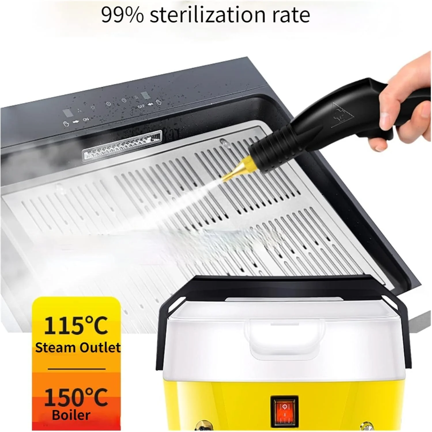 بخارشوی 3000 با ظرفیت بزرگ 4 لیتری، تمیز کننده برقی بخار، قابلیت افزودن مواد ضد عفونی کننده، دستگاه بخار با فشار و دمای بالا، مناسب برای استفاده چند منظوره در کل خانه بخارشوی 3000 با ظرفیت بزرگ 4 لیتری، تمیز کننده برقی بخار، قابلیت افزودن مواد ضد عفونی کننده، دستگاه بخار با فشار و دمای بالا، مناسب برای استفاده چند منظوره در کل خانه