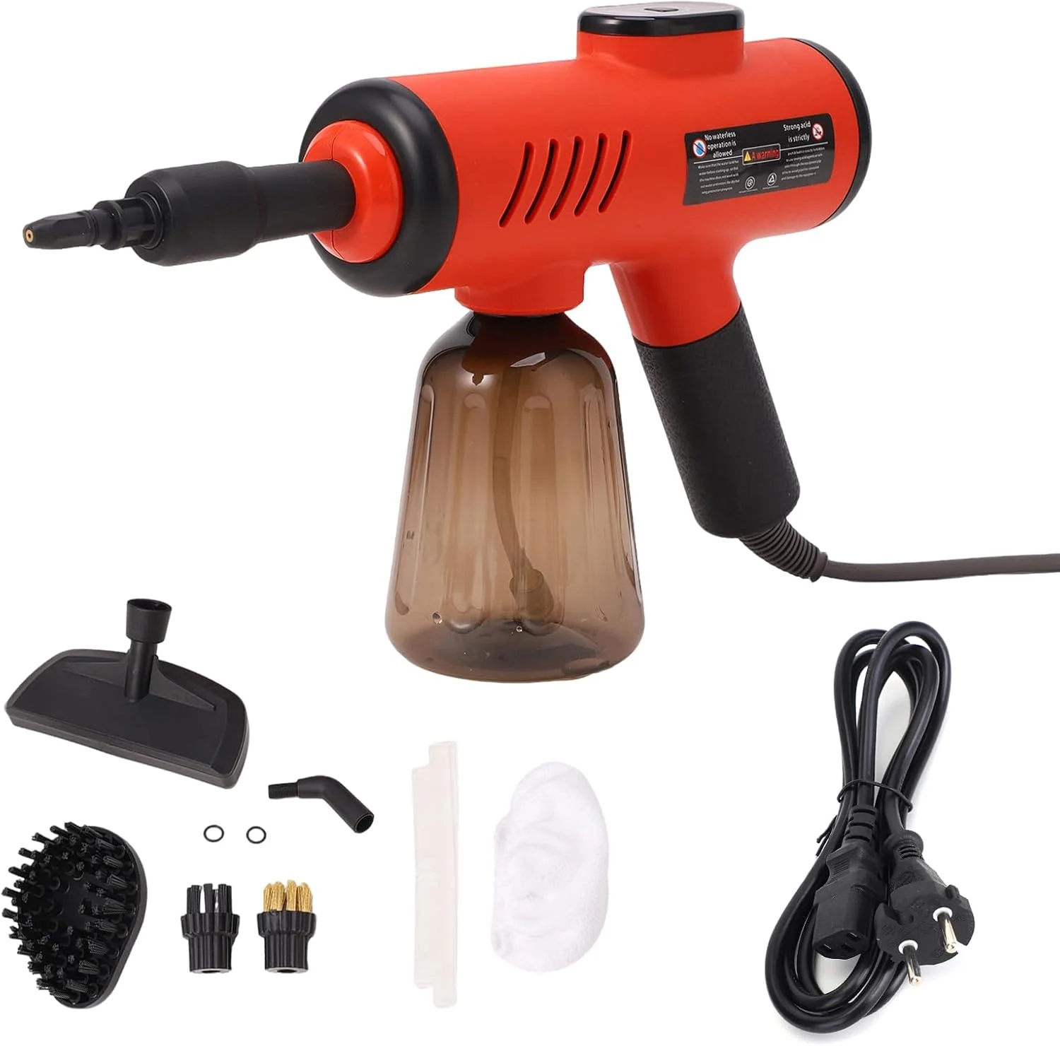 بخارشوی دستی CEIEVER 1200 وات 220 ولت، بخارشوی 600 میلی لیتری برای پنجره، مناسب برای کف، روکش مبل، پنجره، کاشی خودرو، فرش بخارشوی دستی CEIEVER 1200 وات 220 ولت، بخارشوی 600 میلی لیتری برای پنجره، مناسب برای کف، روکش مبل، پنجره، کاشی خودرو، فرش