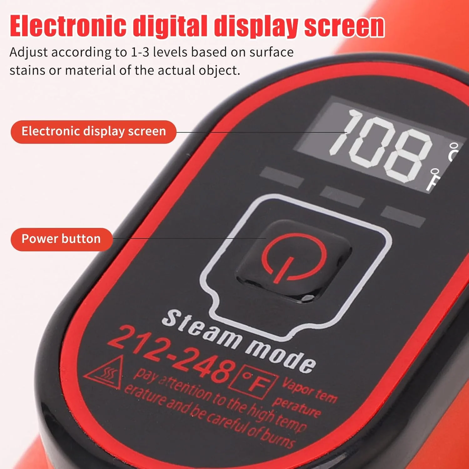 بخارشوی دستی CEIEVER 1200 وات 220 ولت، بخارشوی 600 میلی لیتری برای پنجره، مناسب برای کف، روکش مبل، پنجره، کاشی خودرو، فرش بخارشوی دستی CEIEVER 1200 وات 220 ولت، بخارشوی 600 میلی لیتری برای پنجره، مناسب برای کف، روکش مبل، پنجره، کاشی خودرو، فرش