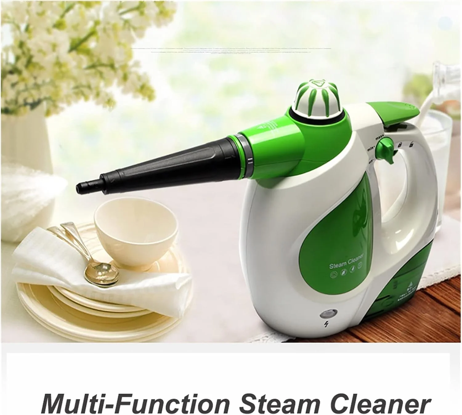 بخارشوی دستی 1000 وات با قدرت تمیزکنندگی بالا، فشار 3.5 بار، اتو بخار و لوازم جانبی تمیزکاری، مناسب برای تمیز کردن کل خانه