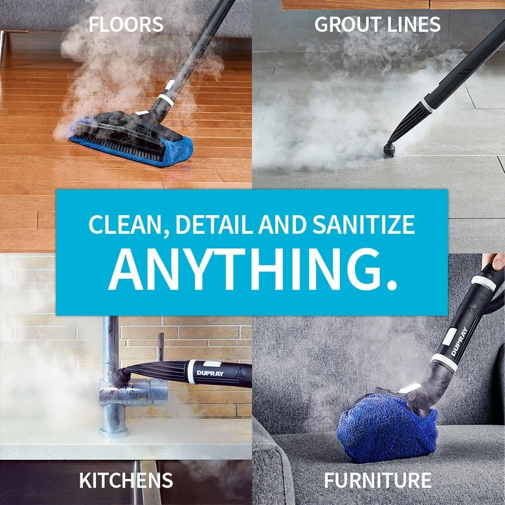 دستگاه بخارشوی Dupray One Plus - قدرتمندترین دستگاه خانگی و حرفه ای، بدون مواد شیمیایی، ضد عفونی کننده، بخارشوی قابل حمل برای خودرو، کف، پنجره، مبلمان و ساخت اروپا دستگاه بخارشوی Dupray One Plus - قدرتمندترین دستگاه خانگی و حرفه ای، بدون مواد شیمیایی، ضد عفونی کننده، بخارشوی قابل حمل برای خودرو، کف، پنجره، مبلمان و ساخت اروپا