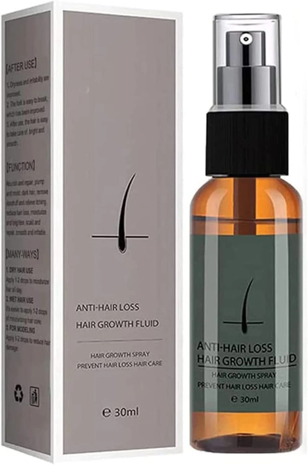 اسپری رشد مو زنجبیلی، روغن رشد مو زنجبیلی برای رشد سریع مو، رشد طبیعی مو، ضد ریزش مو، مراقبت از رشد مو برای مردان و زنان (1 عدد)