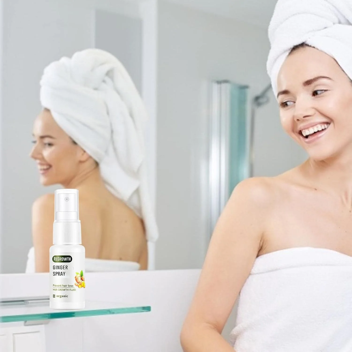 اسپری رشد مو، اسپری رشد مو، کمک به رشد مجدد مو با زنجبیل برای آقایان و بانوان، تقویت کننده مو، تغذیه کننده پوست سر، ضد ریزش مو، تقویت ریشه مو، 20 میلی لیتر