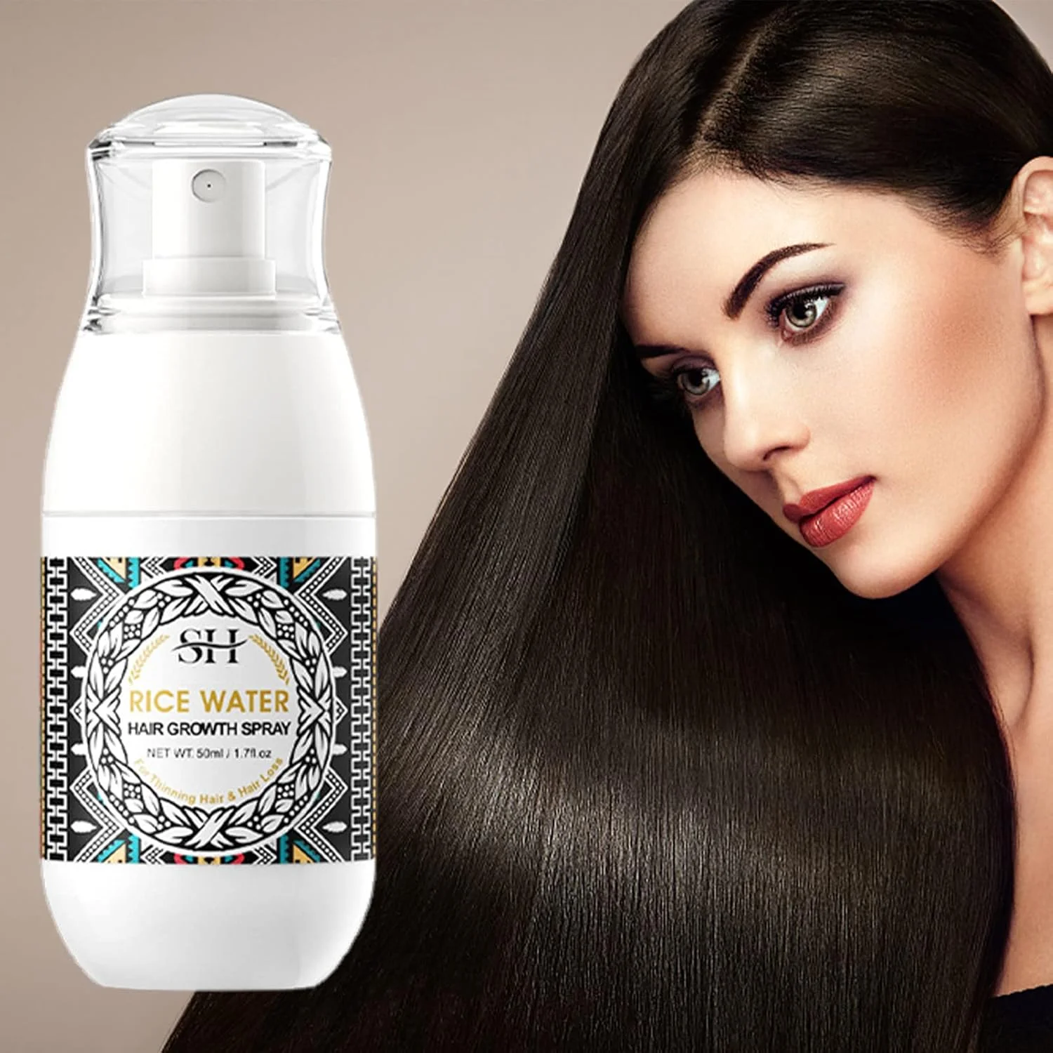 اسپری آب برنج برای مو، آب برنج برای رشد مو، اسپری پوست سر درمان رشد مو با آب برنج برای تغذیه پوست سر، اسپری آب برنج ترمیم کننده مو برای ترمیم موخوره و خشکی مو