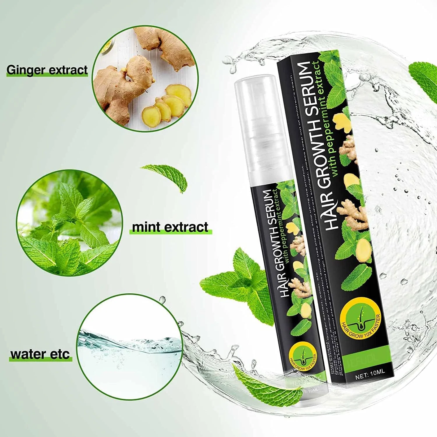 اسپری روغن گیاهی تقویت کننده مو 10 میلی لیتری، اسپری ضد ریزش مو، اسپری اسانس گیاهی تقویت کننده مو (3 عدد)