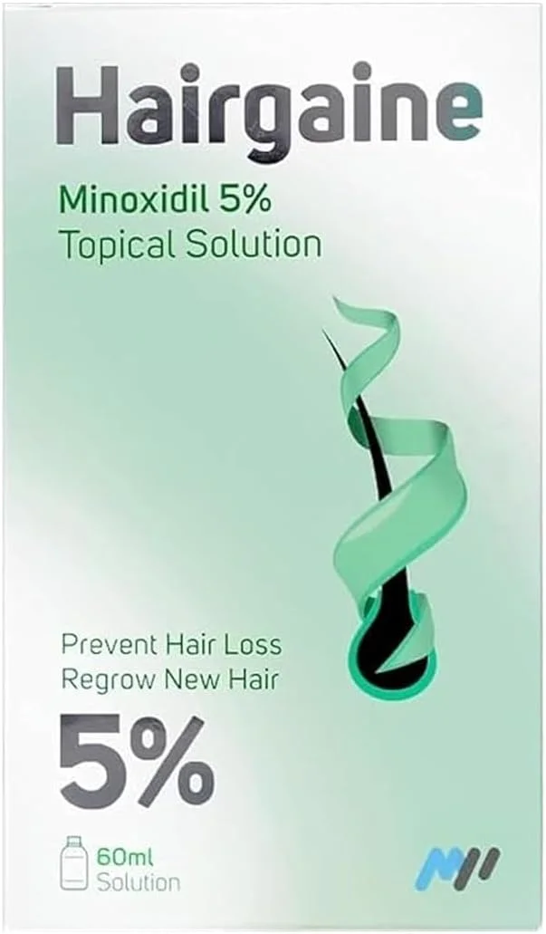 محلول موضعی تقویت و رشد مجدد مو آقایان Hairgaine ماینوکسیدیل 5% (60 میلی لیتر)
