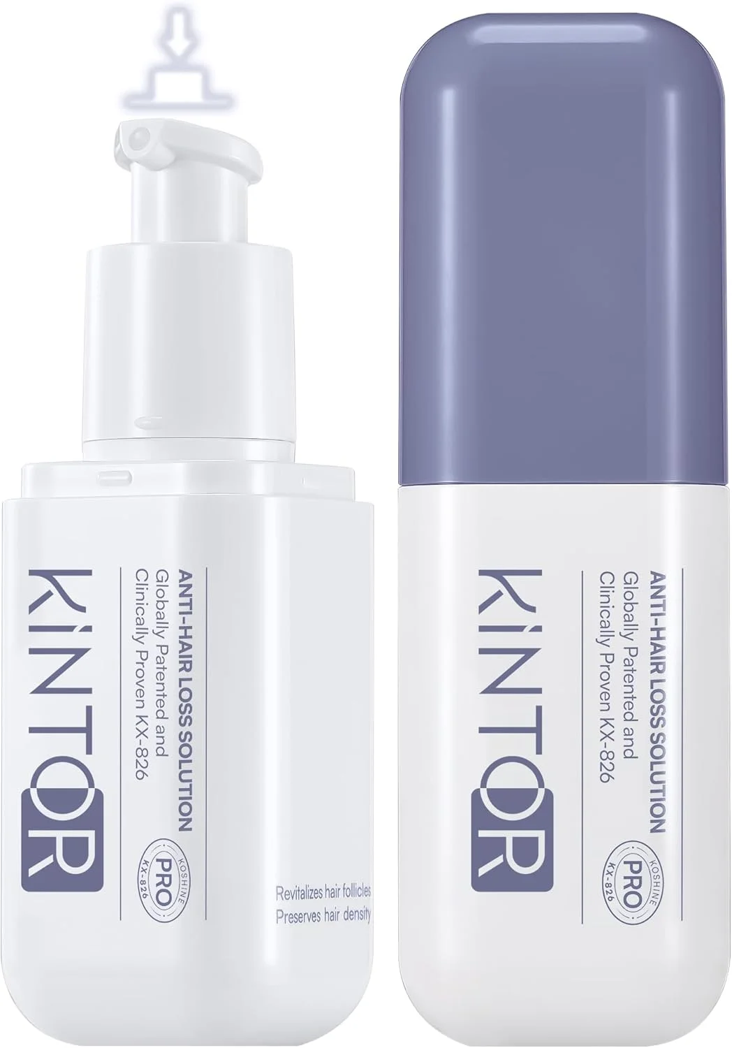 اسپری تقویت کننده و رشد مو KINTOR 0.9% KX-826 DHT Blocker مناسب آقایان و بانوان، 60 میلی لیتر