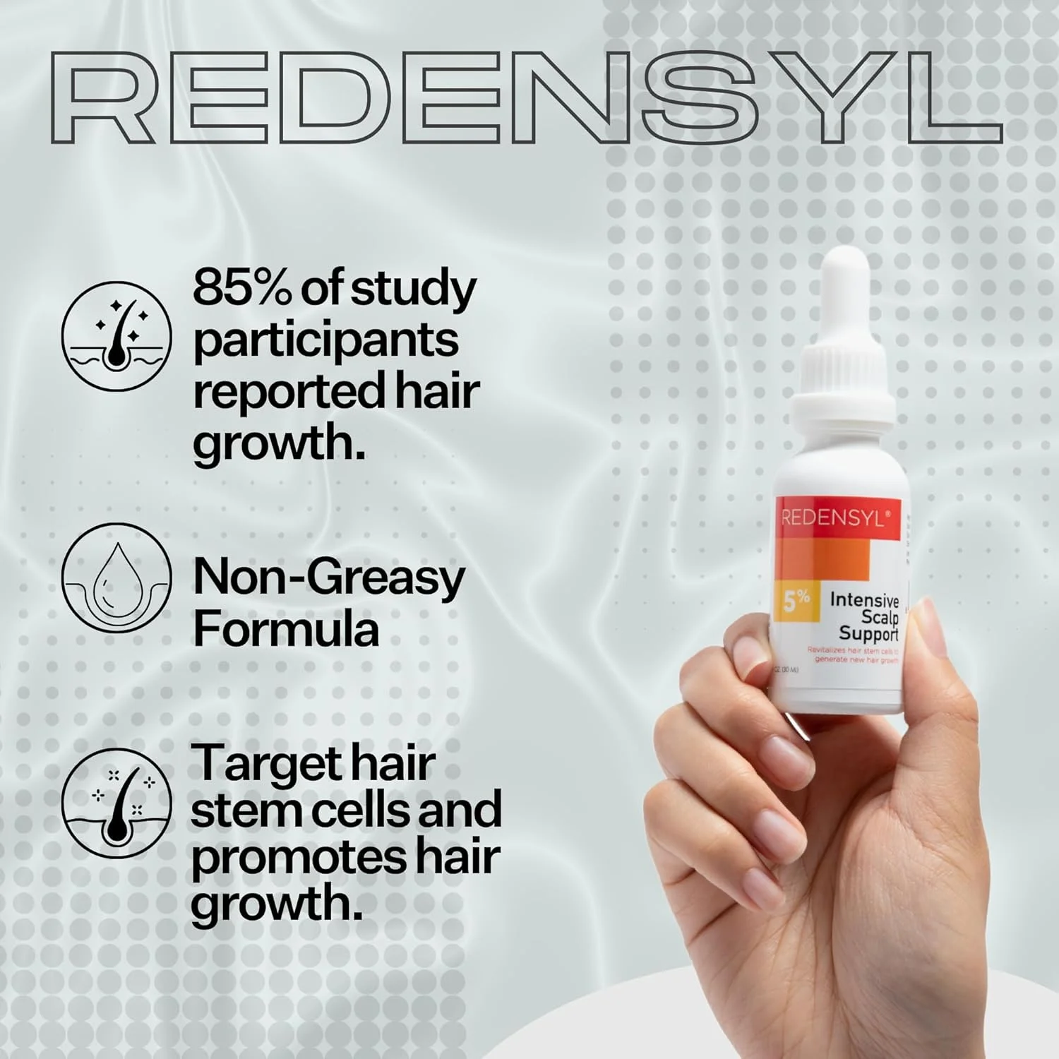 سرم رشد مو وگان با 5% Redensyl - محصولات رشد مو برای آقایان و بانوان - کمک به کاهش ریزش مو، تقویت و ضخیم شدن - سرم وگان برای موهای نازک سرم رشد مو وگان با 5% Redensyl - محصولات رشد مو برای آقایان و بانوان - کمک به کاهش ریزش مو، تقویت و ضخیم شدن - سرم وگان برای موهای نازک
