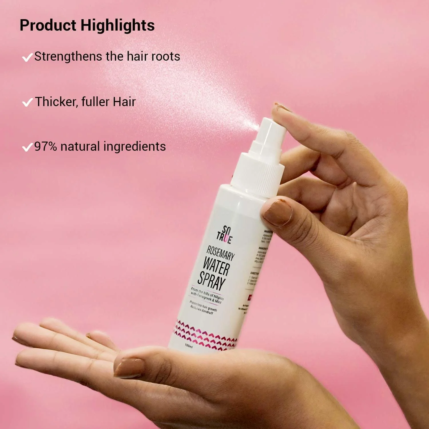 اسپری آب رزماری سوتریو برای رشد مو، مه پاش کمک به کاهش ریزش مو، تقویت و تحریک رشد، موهای سالم و تغذیه شده، مناسب برای انواع مو 100 میلی لیتر