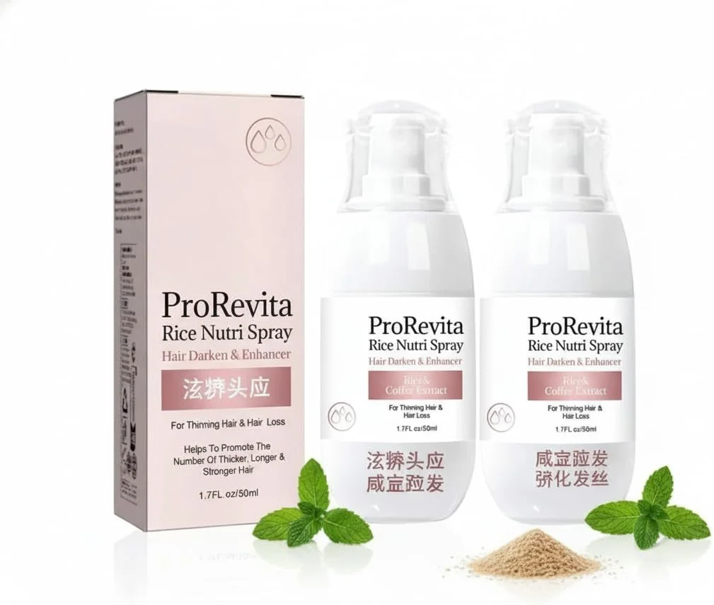 اسپری تقویت کننده مو، 2 عدد، درمان تقویت کننده برای موهای نازک، تغذیه کننده پوست سر و کاهش ریزش مو، اسپری مراقبت روزانه آسان برای موهای پرپشت تر و سالم تر