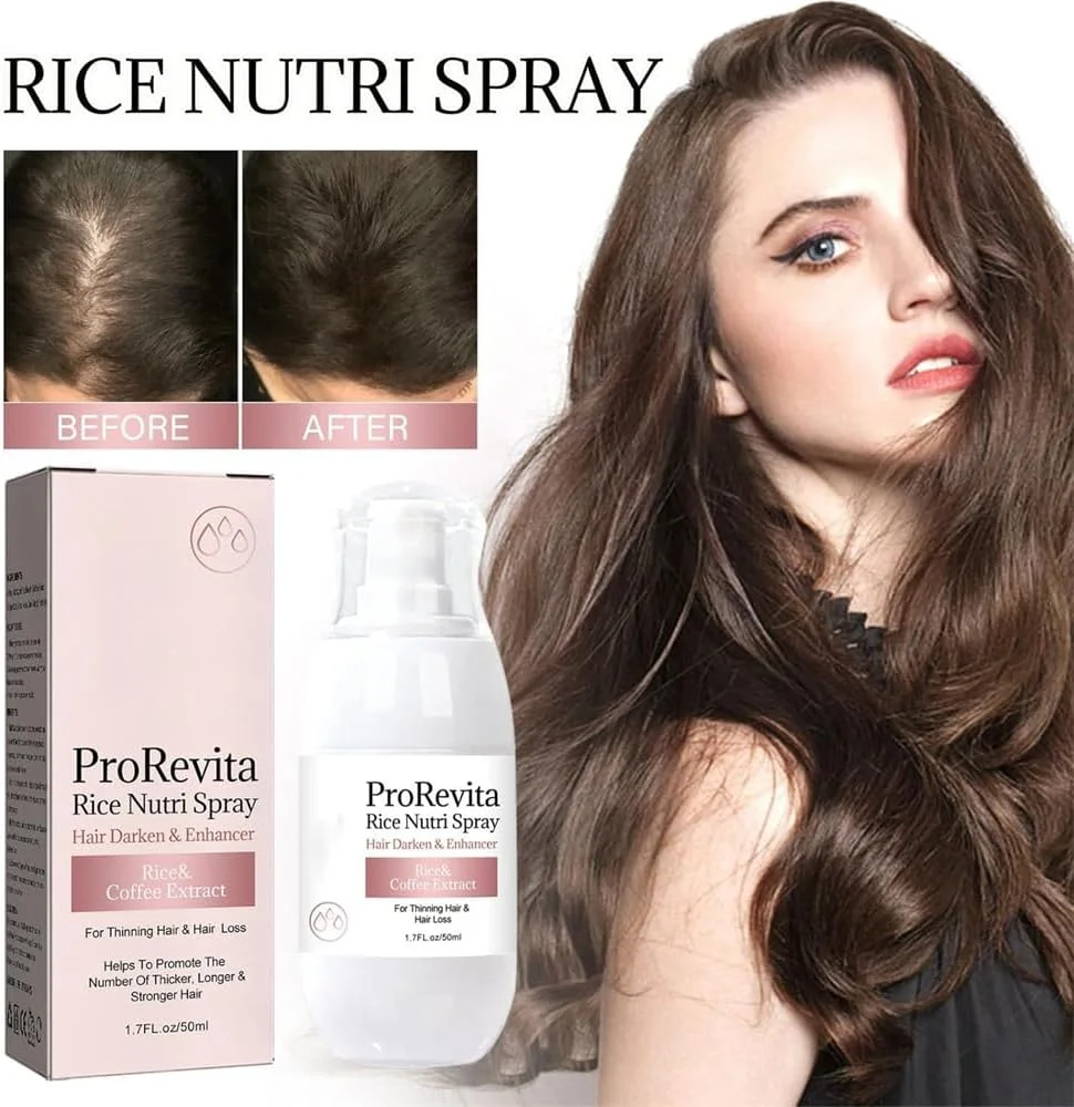 اسپری تقویت کننده مو، 2 عدد، درمان تقویت کننده برای موهای نازک، تغذیه کننده پوست سر و کاهش ریزش مو، اسپری مراقبت روزانه آسان برای موهای پرپشت تر و سالم تر