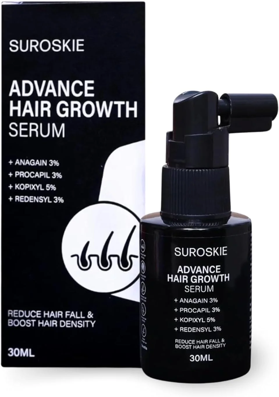 سرم پیشرفته رشد مو سوروسکی 30 میلی لیتر | حاوی آناگین، ردنسيل و پروکاپیل | کنترل ریزش، تقویت و ترمیم آسیب دیدگی | مناسب موهای خشک، وز و مجعد | انواع مو | برای آقایان و بانوان