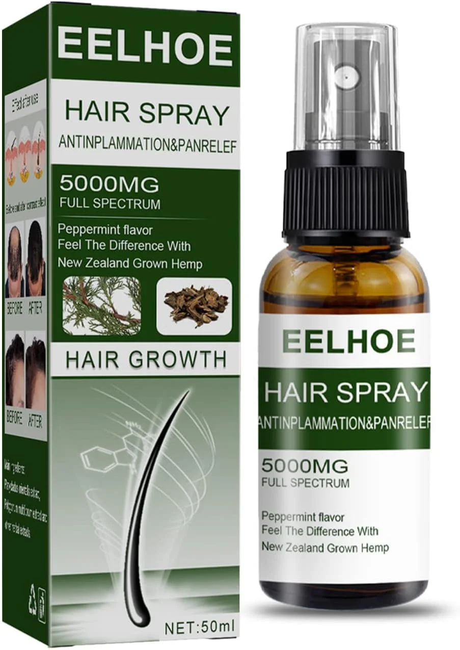 اسپری رشد مو، درمان ریزش مو برای تقویت رشد مو، مراقبت مغذی از رشد مو، درمان رشد مجدد مو با مواد طبیعی برای مردان و زنان، ترمیم فولیکول های مو، مناسب برای انواع مو