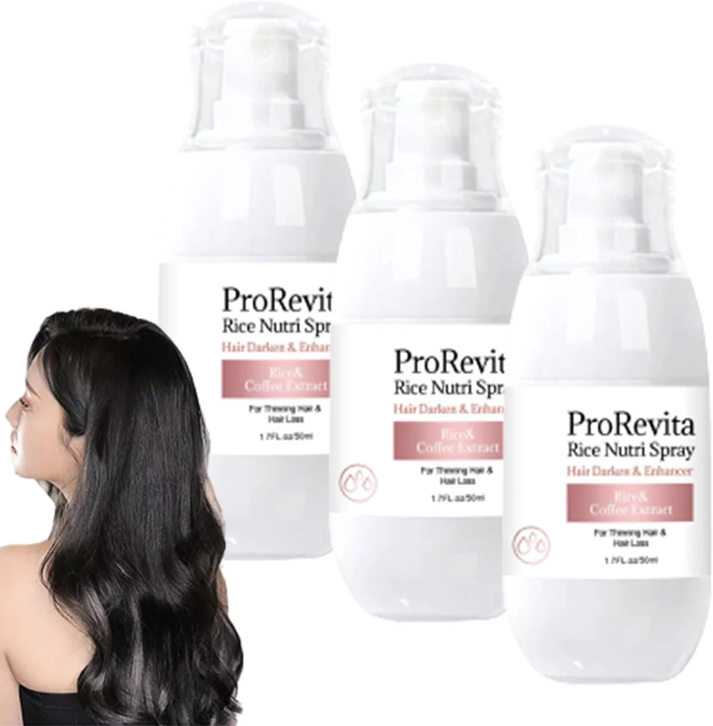 اسپری تقویت کننده مو زپتا اچ-ریگرو 2.0، اسپری مغذی برنج پرورویتا، اسپری کمک کننده مو بلو، اسپری رشد کمک کننده مو بلو، اسپری مراقبت از مو برای موهای نازک و ریزش مو (3 عدد)