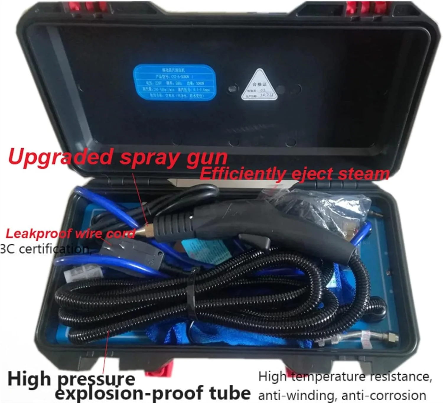 دستگاه بخارشوی چند منظوره 3000 وات، بخارشوی برقی فشار قوی با قابلیت ضدعفونی کردن خودرو دستگاه بخارشوی چند منظوره 3000 وات، بخارشوی برقی فشار قوی با قابلیت ضدعفونی کردن خودرو