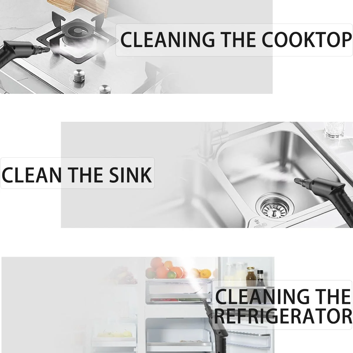 دستگاه بخارشوی، بخارشوی فرش، 1500 وات، 6 سطح قابل تنظیم، با 6 برس، برای از بین بردن لکه، خودرو، مبل، کف، حمام، پنجره دستگاه بخارشوی، بخارشوی فرش، 1500 وات، 6 سطح قابل تنظیم، با 6 برس، برای از بین بردن لکه، خودرو، مبل، کف، حمام، پنجره