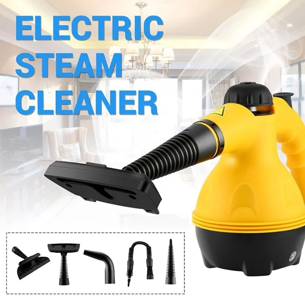 بخارشوی دستی برقی قابل حمل، ابزار تمیز کننده خانگی تحت فشار، استریلیزه کننده با اتصالات نازل، دمای بالا، کارآمد برای خانه، آشپزخانه، توالت، سطوح سخت، پارچه ها و هوا بخارشوی دستی برقی قابل حمل، ابزار تمیز کننده خانگی تحت فشار، استریلیزه کننده با اتصالات نازل، دمای بالا، کارآمد برای خانه، آشپزخانه، توالت، سطوح سخت، پارچه ها و هوا
