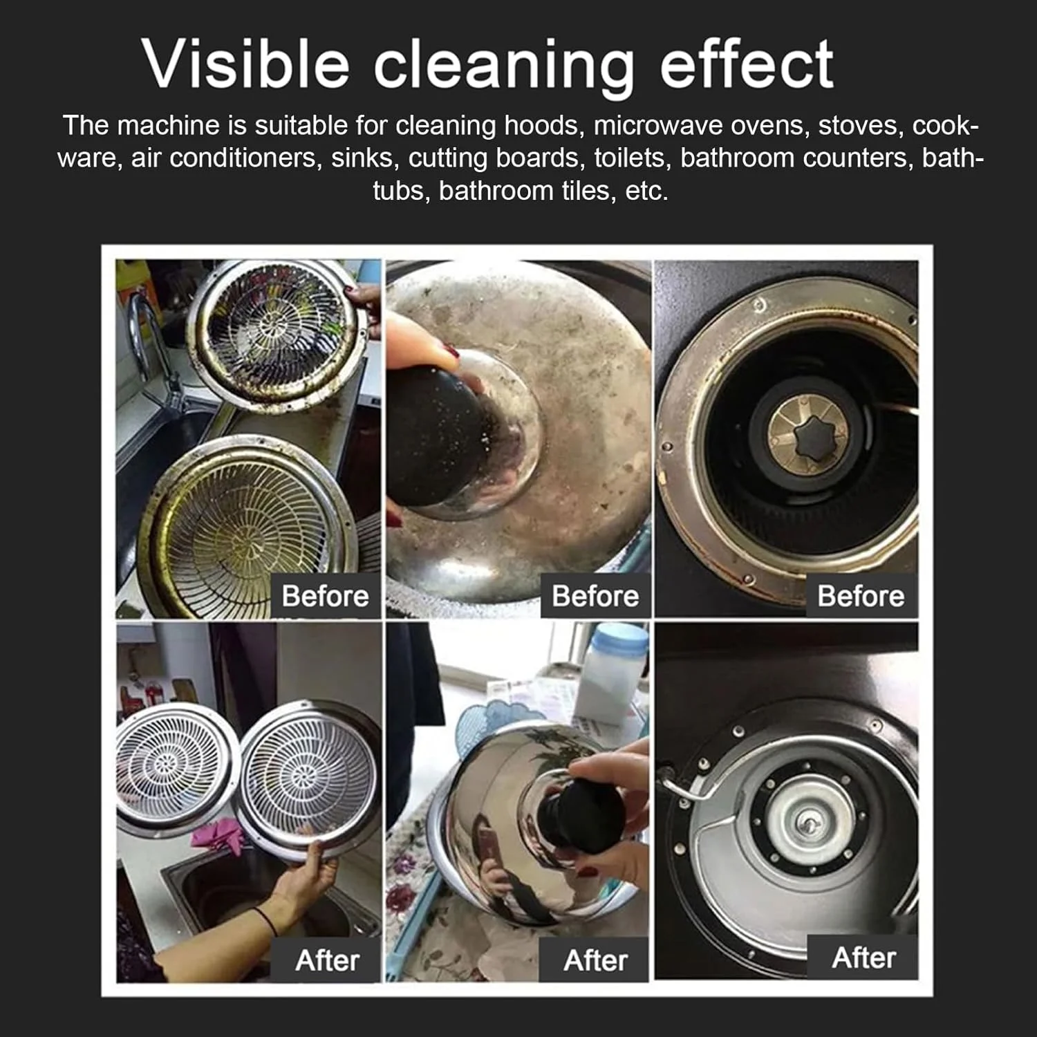 دستگاه بخارشوی چند منظوره خانگی با دمای بالا، دارای شلنگ شفاف، دکمه تنظیم خروجی آب، مجموعه کامل نازل، میله افزایش طول خمیده و برس های گرد برای تهویه مطبوع و غیره دستگاه بخارشوی چند منظوره خانگی با دمای بالا، دارای شلنگ شفاف، دکمه تنظیم خروجی آب، مجموعه کامل نازل، میله افزایش طول خمیده و برس های گرد برای تهویه مطبوع و غیره