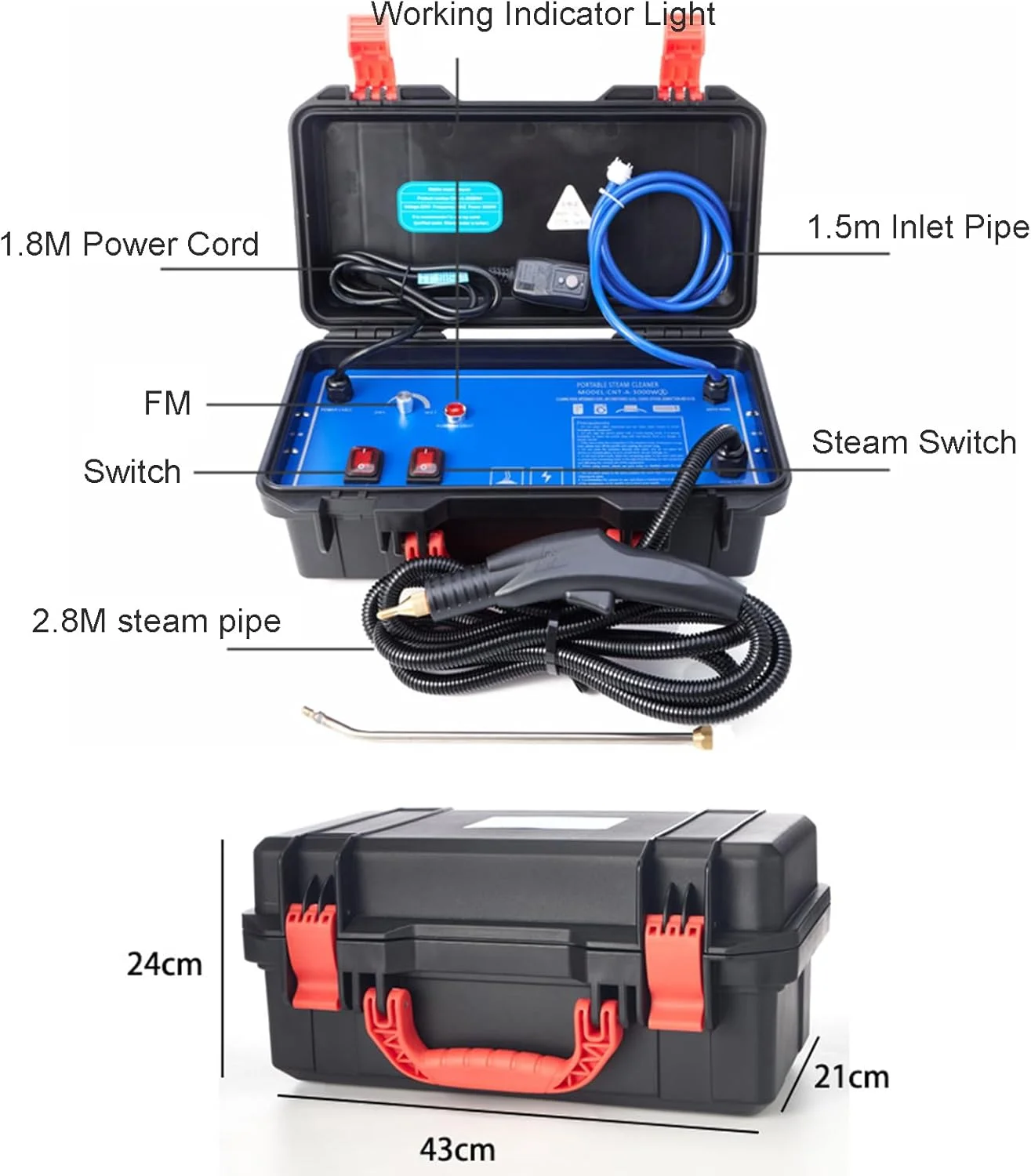 بخارشوی دستی، بخار شوی قابل حمل با دمای بالا برای مصارف خانگی، تمیز کردن موتور، طراحی بدون مخزن، مناسب برای جزئیات خودرو بخارشوی دستی، بخار شوی قابل حمل با دمای بالا برای مصارف خانگی، تمیز کردن موتور، طراحی بدون مخزن، مناسب برای جزئیات خودرو