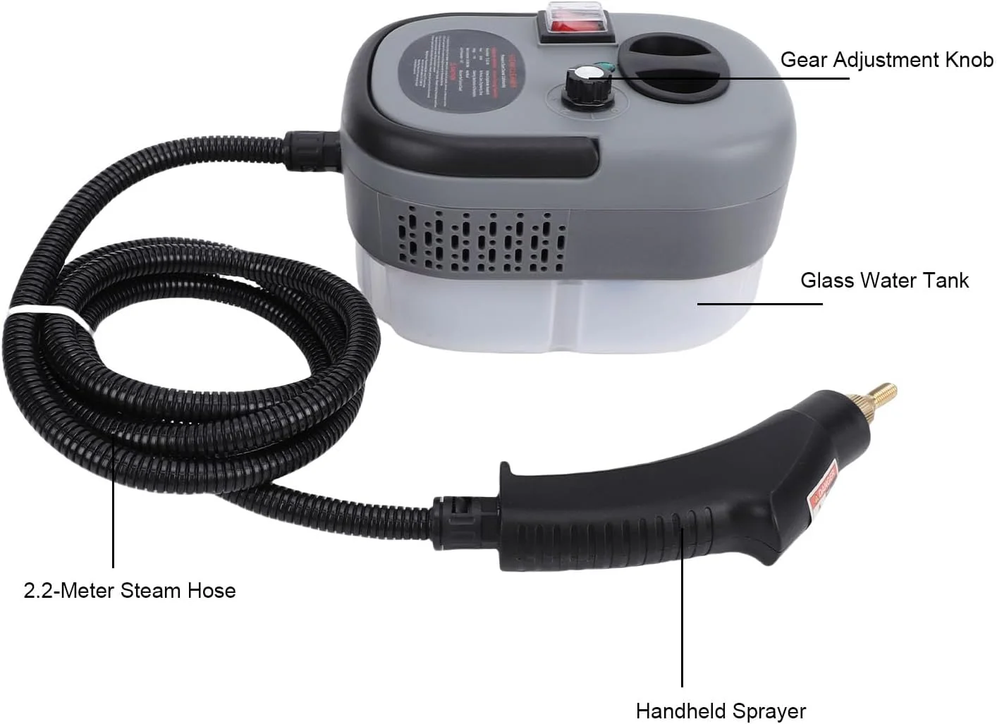 بخارشوی دستی قابل حمل، 2500 وات فشار قوی دمای بالا، مخزن 1200 میلی لیتری، برای تمیز کردن عمیق مبلمان، فضای داخلی خودرو، سطوح آشپزخانه (دوشاخه بریتانیا 220 ولت) بخارشوی دستی قابل حمل، 2500 وات فشار قوی دمای بالا، مخزن 1200 میلی لیتری، برای تمیز کردن عمیق مبلمان، فضای داخلی خودرو، سطوح آشپزخانه (دوشاخه بریتانیا 220 ولت)