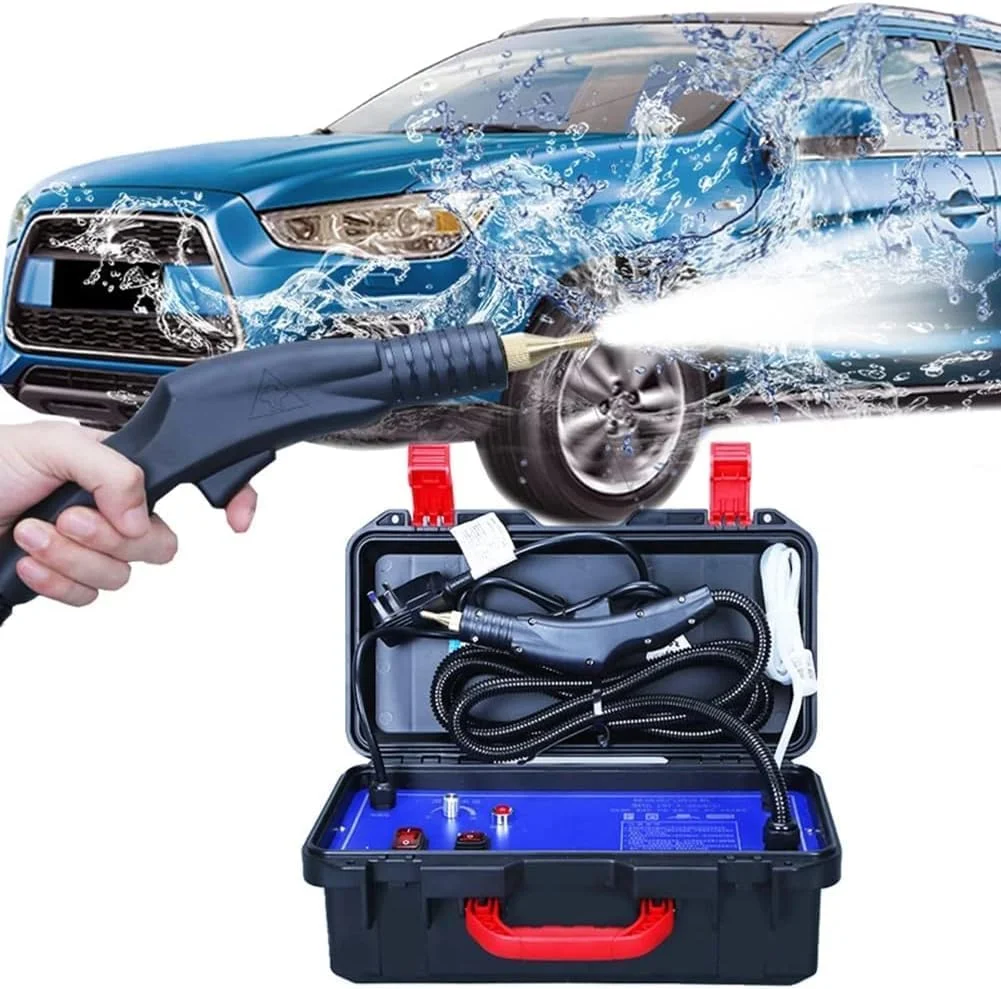 دستگاه بخارشوی فشار قوی 5 بار 3200 وات، سیستم تمیز کننده بخار تجاری با پمپ اتوماتیک برای آشپزخانه، حمام، صندلی ماشین، مبلمان و کف (اندازه: 3200 وات، رنگ: آبی) دستگاه بخارشوی فشار قوی 5 بار 3200 وات، سیستم تمیز کننده بخار تجاری با پمپ اتوماتیک برای آشپزخانه، حمام، صندلی ماشین، مبلمان و کف (اندازه: 3200 وات، رنگ: آبی)