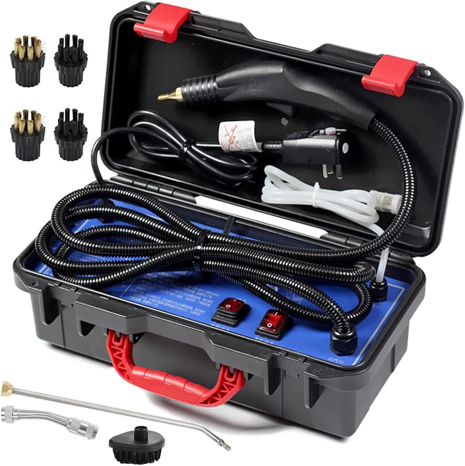 بخارشوی دستی برای مصارف خانگی، بخارشوی دستی قابل حمل با دمای بالا برای تمیزکاری، مناسب برای موتور، بدون مخزن و بخارشوی سنگین برای جزئیات خودرو (تحت فشار) بخارشوی دستی برای مصارف خانگی، بخارشوی دستی قابل حمل با دمای بالا برای تمیزکاری، مناسب برای موتور، بدون مخزن و بخارشوی سنگین برای جزئیات خودرو (تحت فشار)