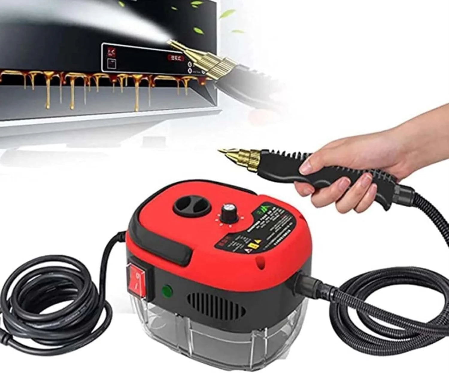 بخارشوی قابل حمل 1500 واتی، بخارشوی دستی فشار قوی برای تمیز کردن عمیق آشپزخانه، حمام، مبلمان، پنجره ها و خودرو بخارشوی قابل حمل 1500 واتی، بخارشوی دستی فشار قوی برای تمیز کردن عمیق آشپزخانه، حمام، مبلمان، پنجره ها و خودرو