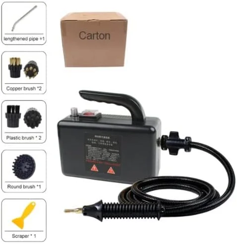 دستگاه بخارشوی فشار قوی 110V/220V، دستگاه تمیز کننده دستی با دمای بالا 2600 وات برای مصارف خانگی، بدون مخزن، ایده آل برای دوغاب، کاشی، چربی آشپزخانه و خودرو دستگاه بخارشوی فشار قوی 110V/220V، دستگاه تمیز کننده دستی با دمای بالا 2600 وات برای مصارف خانگی، بدون مخزن، ایده آل برای دوغاب، کاشی، چربی آشپزخانه و خودرو