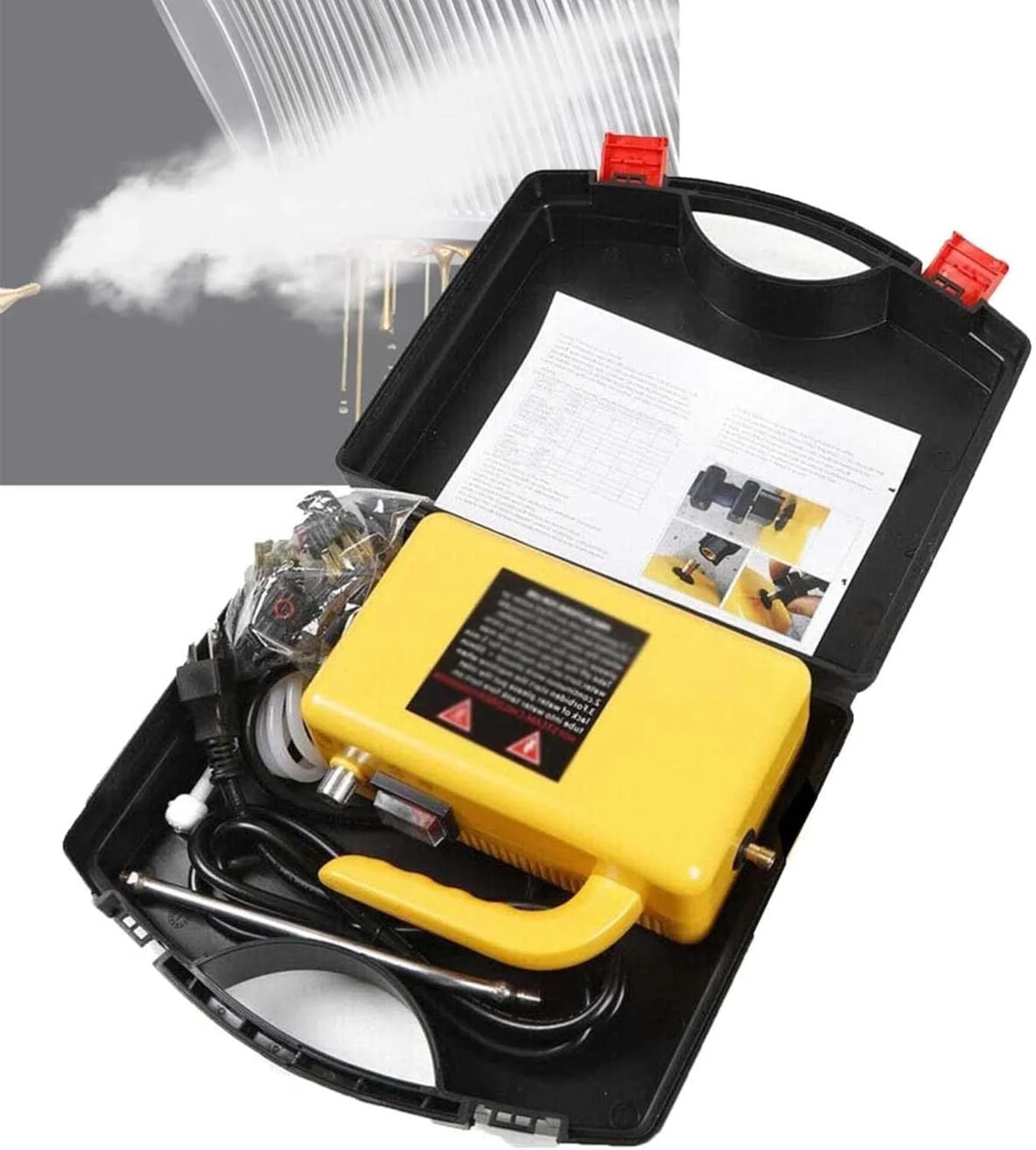 دستگاه بخارشوی فشار قوی، با تفنگی بخار قابل تنظیم، قابل حمل و مناسب برای تمیز کردن عمیق کف، کاشی و غیره دستگاه بخارشوی فشار قوی، با تفنگی بخار قابل تنظیم، قابل حمل و مناسب برای تمیز کردن عمیق کف، کاشی و غیره