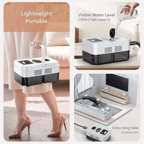 بخارشوی دستی، 1600 وات فشار قوی با 6 حالت قابل تنظیم، دستگاه بخار قابل حمل شامل 3 برس برای تمیز کردن عمیق آشپزخانه، حمام، ماشین، دوغاب و کاشی بخارشوی دستی، 1600 وات فشار قوی با 6 حالت قابل تنظیم، دستگاه بخار قابل حمل شامل 3 برس برای تمیز کردن عمیق آشپزخانه، حمام، ماشین، دوغاب و کاشی