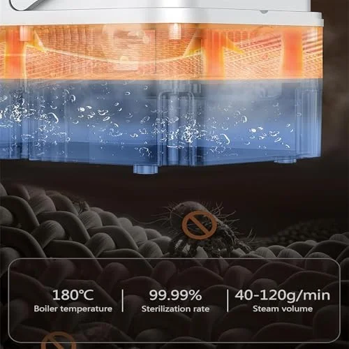 بخارشوی دستی، 1600 وات فشار قوی با 6 حالت قابل تنظیم، دستگاه بخار قابل حمل شامل 3 برس برای تمیز کردن عمیق آشپزخانه، حمام، ماشین، دوغاب و کاشی بخارشوی دستی، 1600 وات فشار قوی با 6 حالت قابل تنظیم، دستگاه بخار قابل حمل شامل 3 برس برای تمیز کردن عمیق آشپزخانه، حمام، ماشین، دوغاب و کاشی