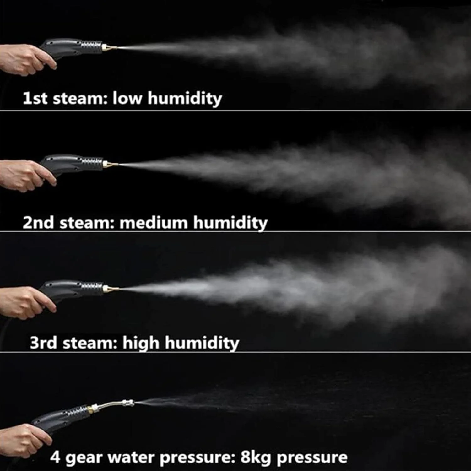 بخارشوی دستی تحت فشار، توان بالای 3000 وات برای تمیزکاری عمیق، حذف موثر چربی آشپزخانه، ایده آل برای خانه، هتل و جزئیات خودرو بخارشوی دستی تحت فشار، توان بالای 3000 وات برای تمیزکاری عمیق، حذف موثر چربی آشپزخانه، ایده آل برای خانه، هتل و جزئیات خودرو