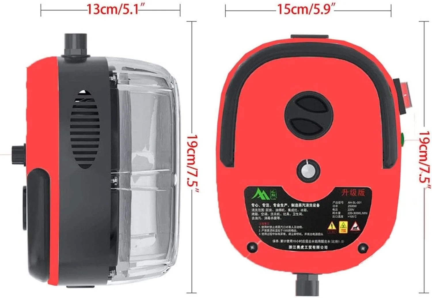 بخارشوی برقی، 1500 وات، فشار قوی، قابل حمل برای تمیز کردن عمیق آشپزخانه، حمام و مبلمان بخارشوی برقی، 1500 وات، فشار قوی، قابل حمل برای تمیز کردن عمیق آشپزخانه، حمام و مبلمان