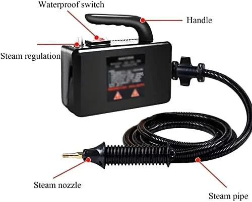 دستگاه بخارشوی فشار قوی 110V/220V، دستگاه تمیز کننده دستی با دمای بالا 2600 وات برای مصارف خانگی، بدون مخزن، ایده آل برای دوغاب، کاشی، چربی آشپزخانه و ماشین دستگاه بخارشوی فشار قوی 110V/220V، دستگاه تمیز کننده دستی با دمای بالا 2600 وات برای مصارف خانگی، بدون مخزن، ایده آل برای دوغاب، کاشی، چربی آشپزخانه و ماشین