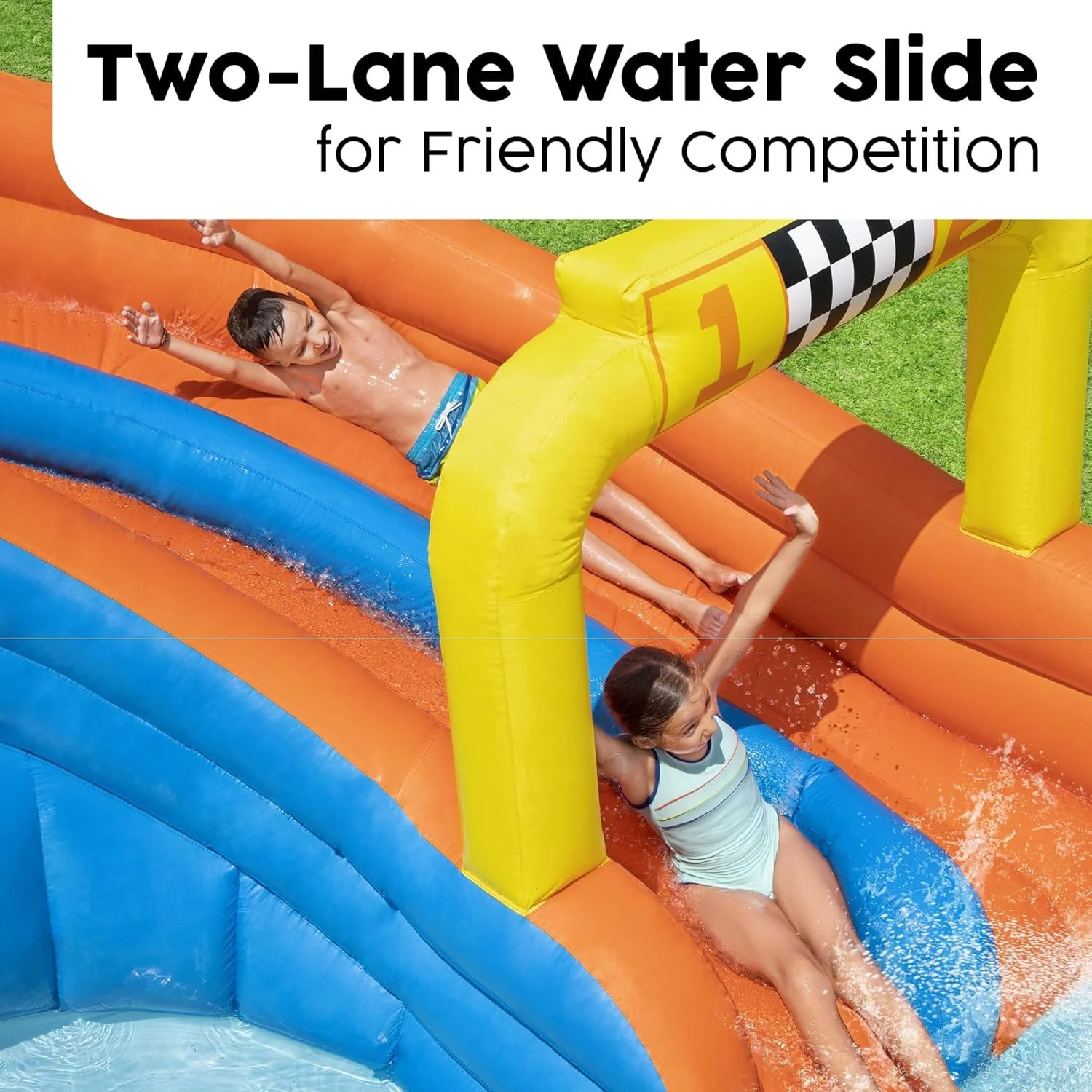 پارک آبی بزرگ سوپر اسپیدوی بست وی مدل H2Ogo! با ابعاد 5.51 در 5.02 در 2.65 متر پارک آبی بزرگ سوپر اسپیدوی بست وی مدل H2Ogo! با ابعاد 5.51 در 5.02 در 2.65 متر