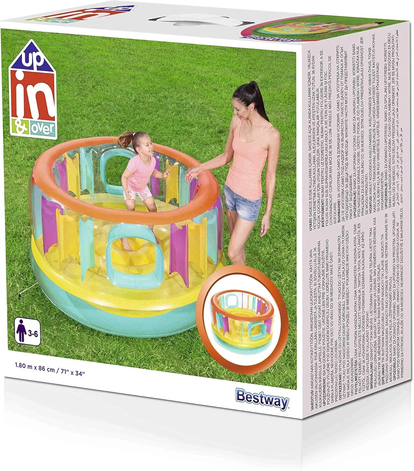 جامپینگ بادی بادی وی مدل BounceJam ابعاد 180X86