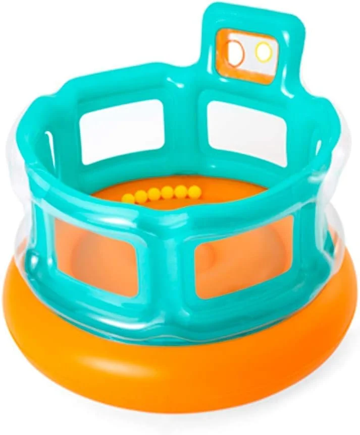 جامپینگ بادی بست وی مدل Up In & Over Hops 'N Hoops ابعاد ۱۵۲X۱۵۲X۱۱۷ جامپینگ بادی بست وی مدل Up In & Over Hops 'N Hoops ابعاد ۱۵۲X۱۵۲X۱۱۷