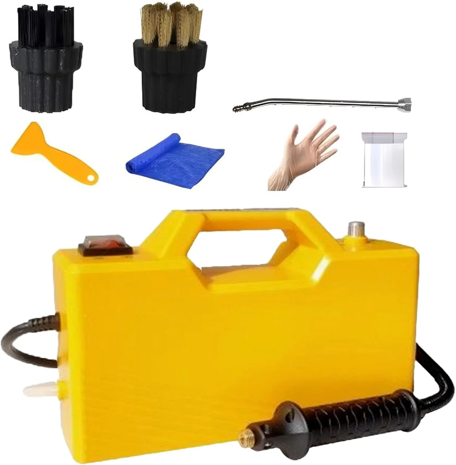 دستگاه بخارشوی Gamvdout، خود مکش 3800 واتی با مخزن 6000 میلی لیتری و فشار 9.5 بار، برای تمیز کردن عمیق کف و سطوح دستگاه بخارشوی Gamvdout، خود مکش 3800 واتی با مخزن 6000 میلی لیتری و فشار 9.5 بار، برای تمیز کردن عمیق کف و سطوح