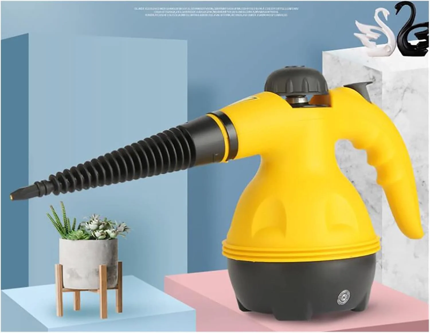 بخارشوی چند منظوره برقی قابل حمل برای تمیز کردن خودرو، فرش، آشپزخانه و سطوح مختلف به همراه برس بخارشوی چند منظوره برقی قابل حمل برای تمیز کردن خودرو، فرش، آشپزخانه و سطوح مختلف به همراه برس