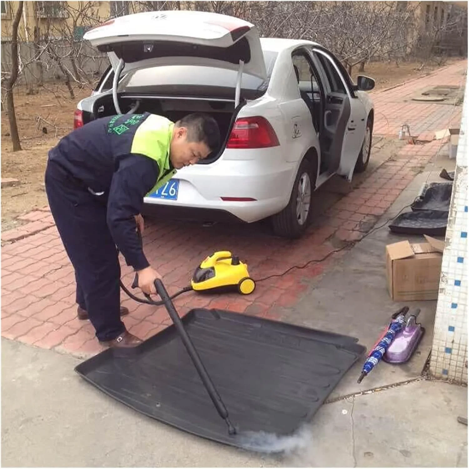 دستگاه بخارشوی چند منظوره 1500 وات با مخزن آب 900 میلی لیتری، مناسب برای تمیز کردن منزل، آشپزخانه، خودرو، شیشه و سطوح مختلف دستگاه بخارشوی چند منظوره 1500 وات با مخزن آب 900 میلی لیتری، مناسب برای تمیز کردن منزل، آشپزخانه، خودرو، شیشه و سطوح مختلف